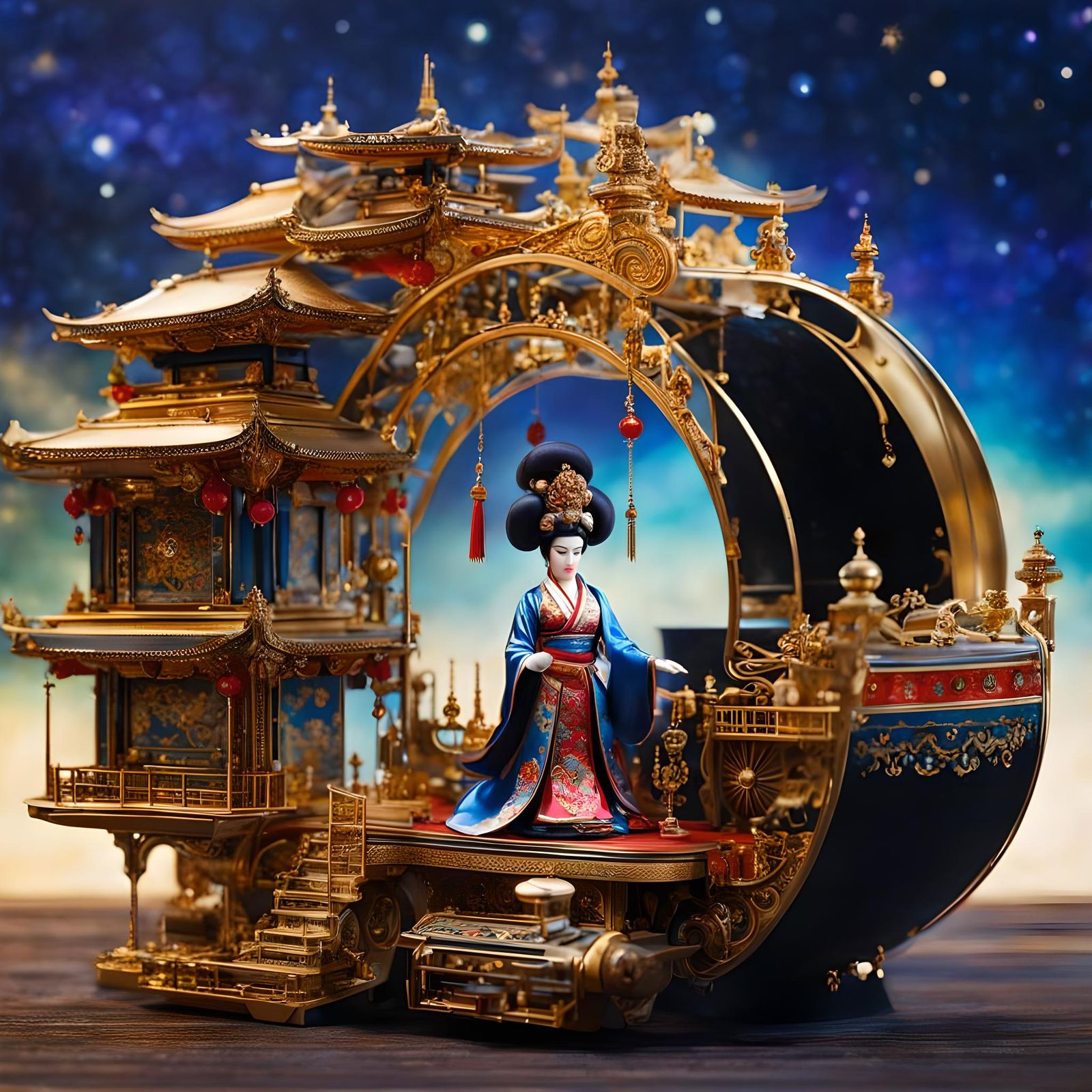 Genie Nitro: Tilt-Shift Maki-e Portrait