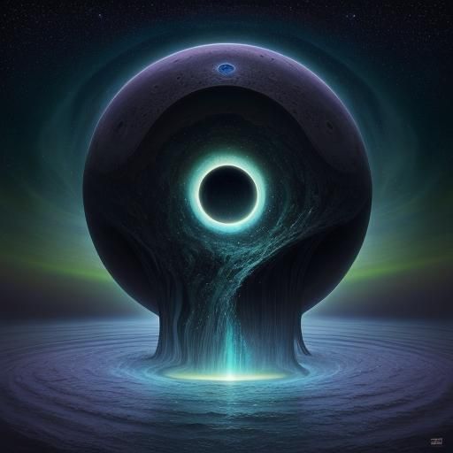 Lake, black hole, mysterious