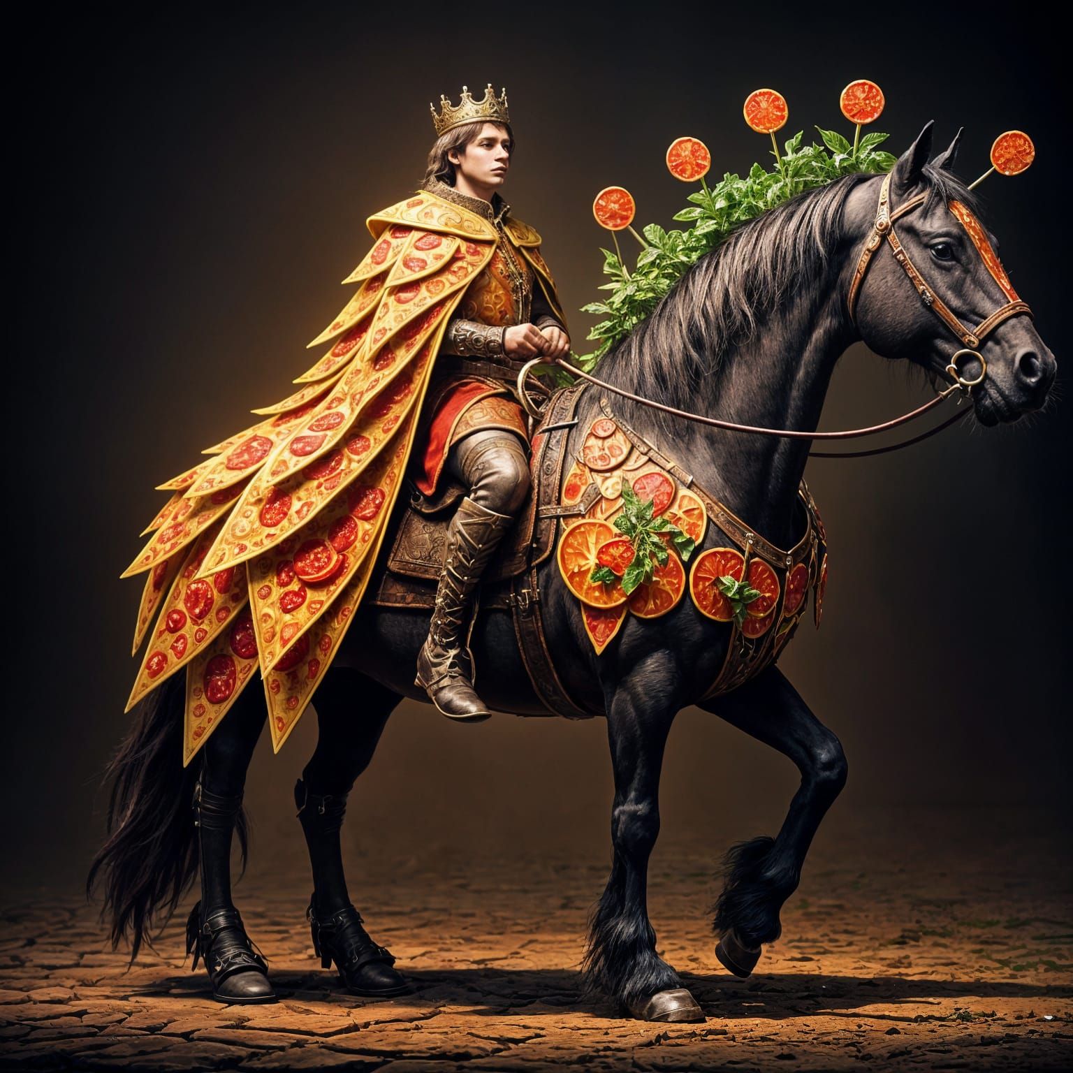 Pizza Prince Rides a Dark Horse