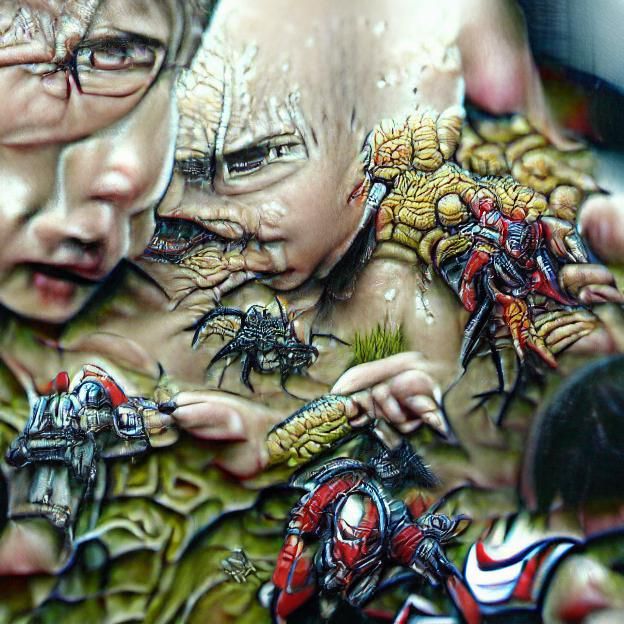Intricate Detailed Painting Evokes Visceral Reaction