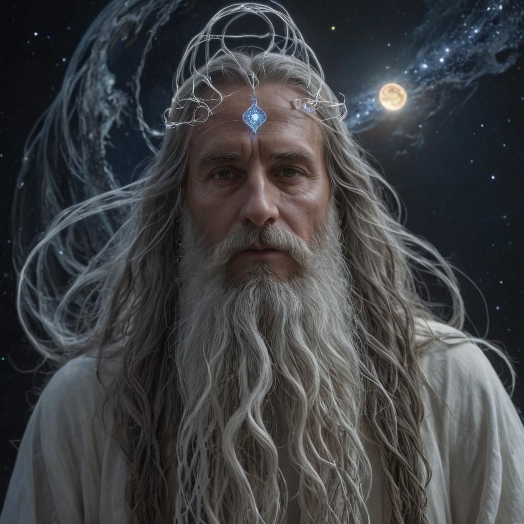 Ethereal Allfather Watches Over Earth