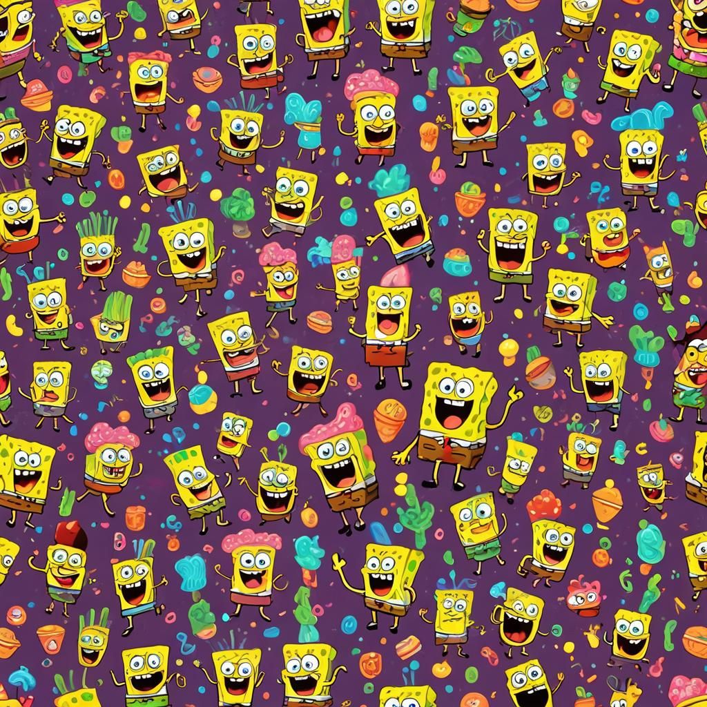 SpongeBob and Patrick: Playful Pixar-Style Concept Art