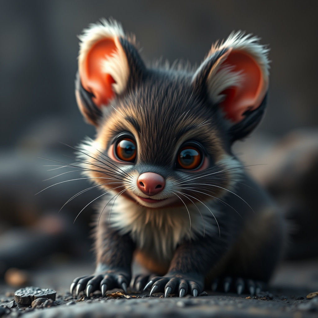 Hyperrealistic Cartoon Tasmanian Devil in HDR