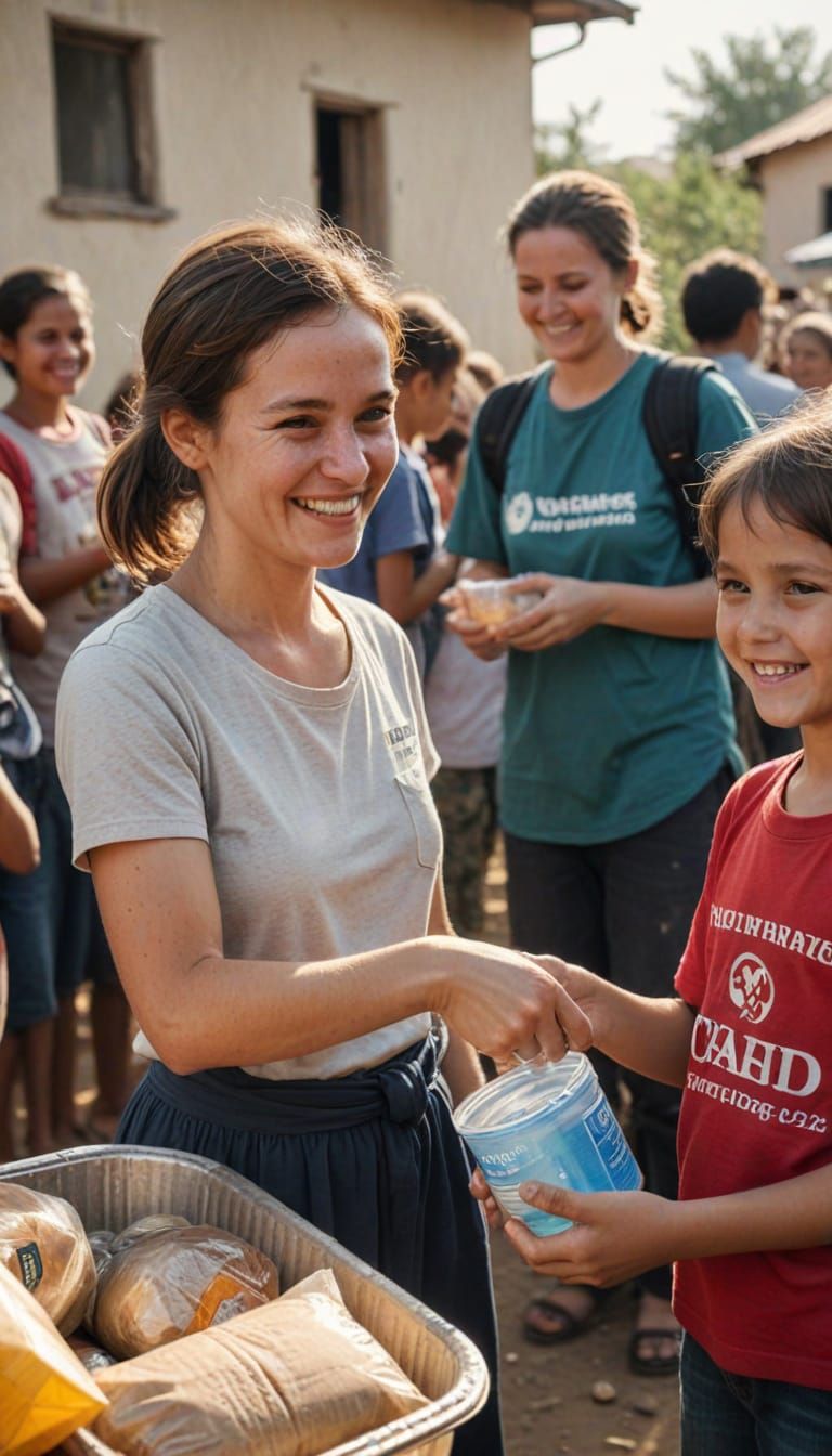 Hopeful Reunion Amidst Humanitarian Aid