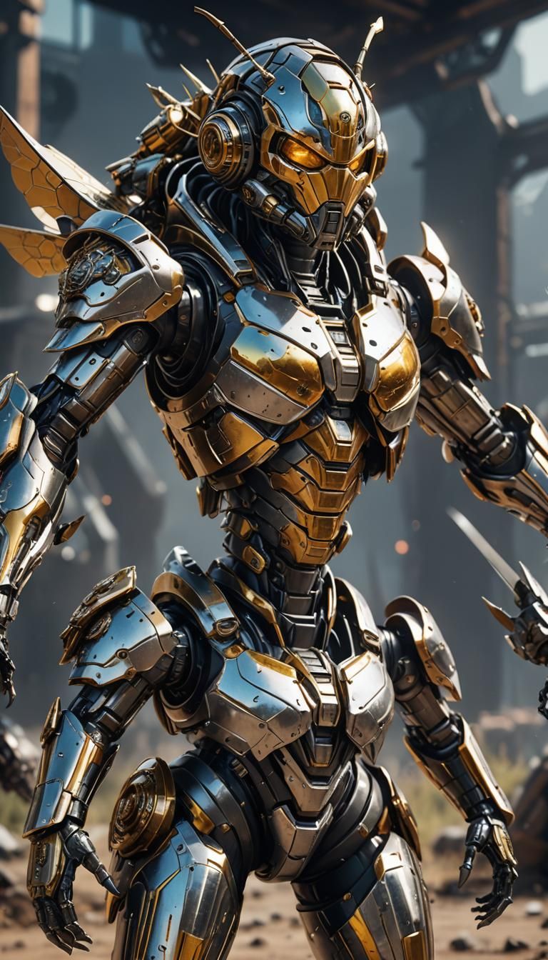 Armored Queen Bee Ready for Battle