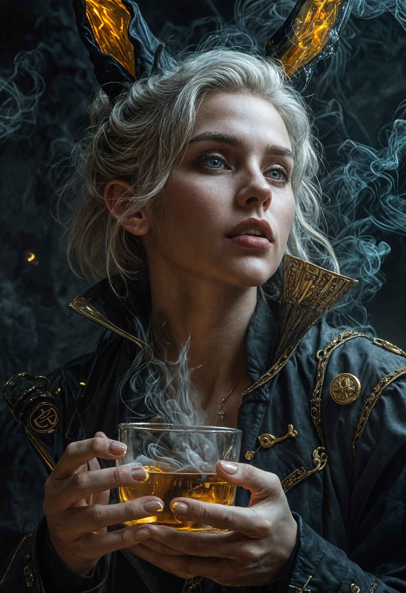 Ethereal Elf Portrait in Dutch Golden Age Style