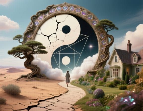 Dream Room Portal: Surreal Stargate Scene