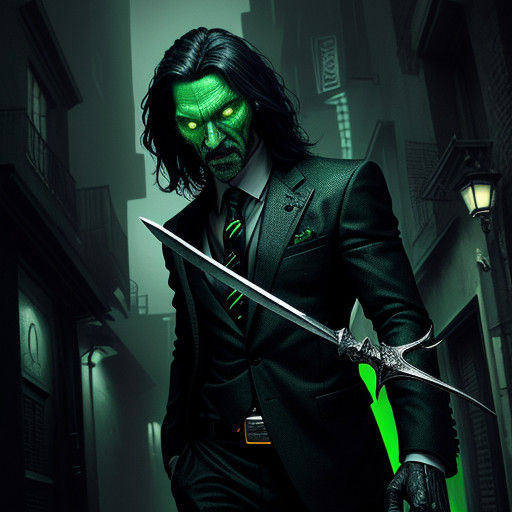 Surreal Dark Fantasy Cockroach Assassin in High Contrast Sha...