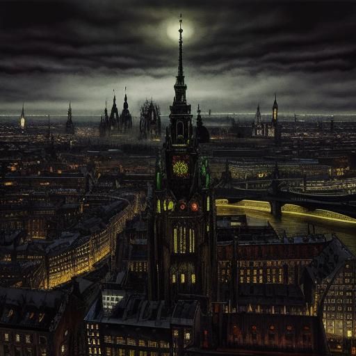 Hamburg Speicher Stadt in Burton and Klee Style