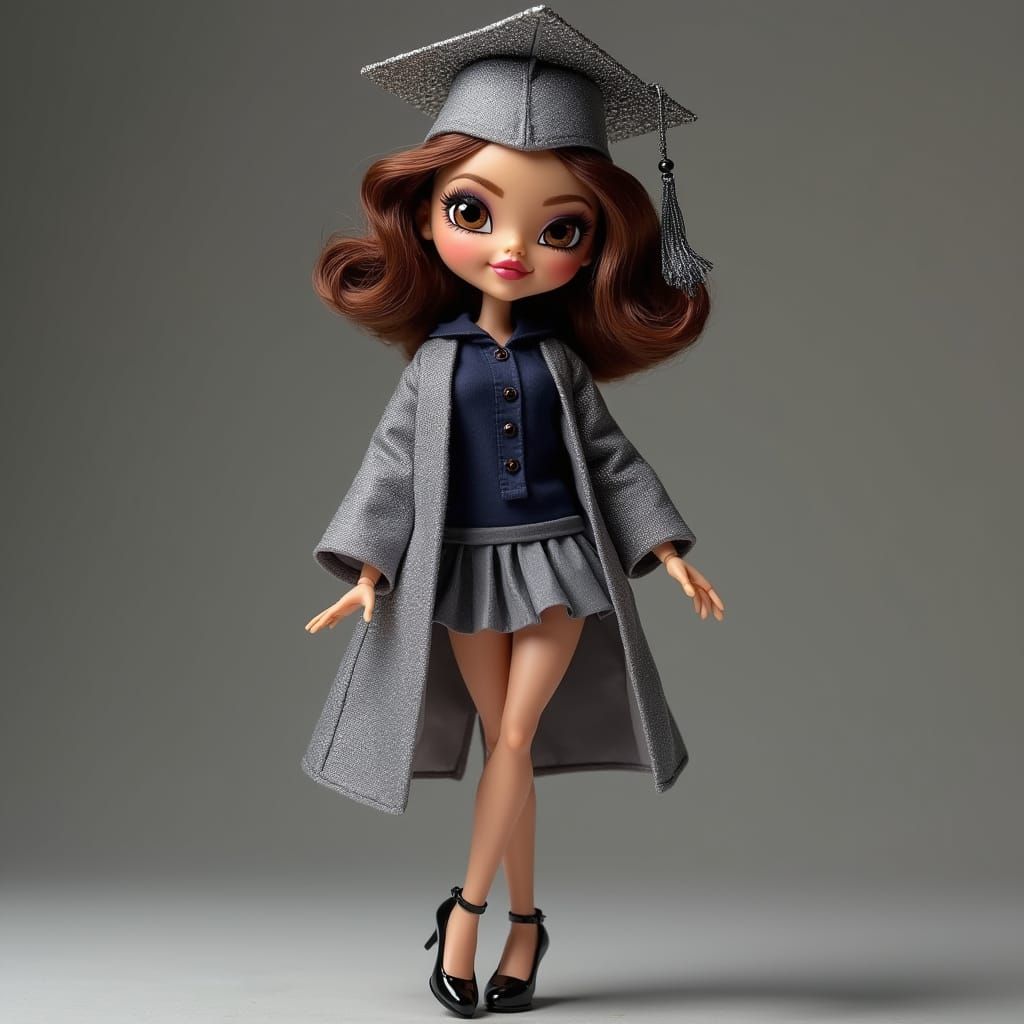 Elegant Bratz Doll in Chic Graduation Attire