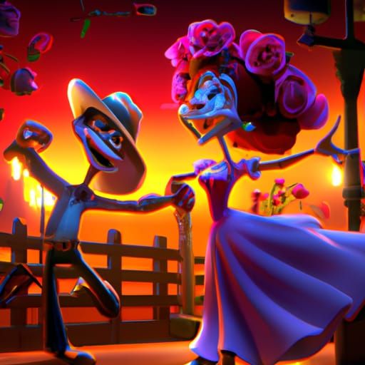 Rumba y Rosas: 3D Art in Pixar Style