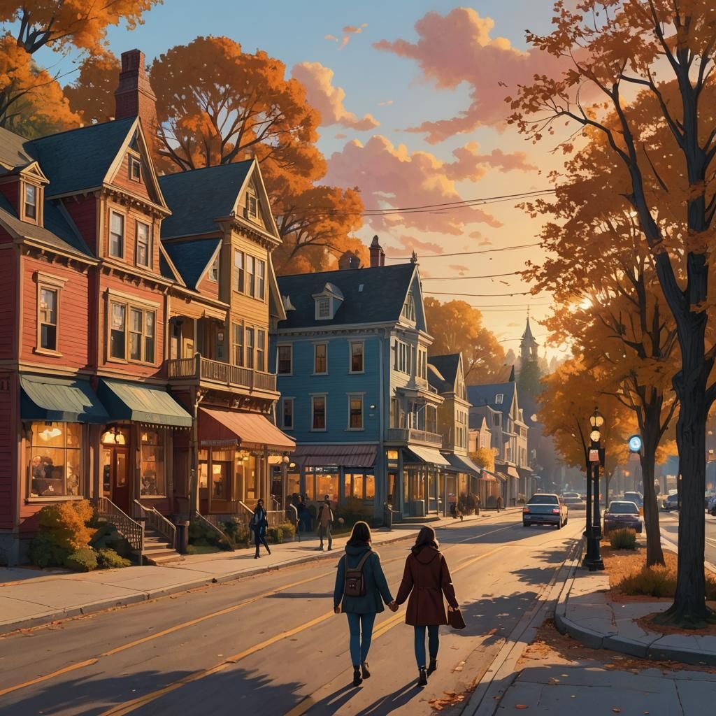 Stars Hollow Whimsy on a Warm Autumn Evening