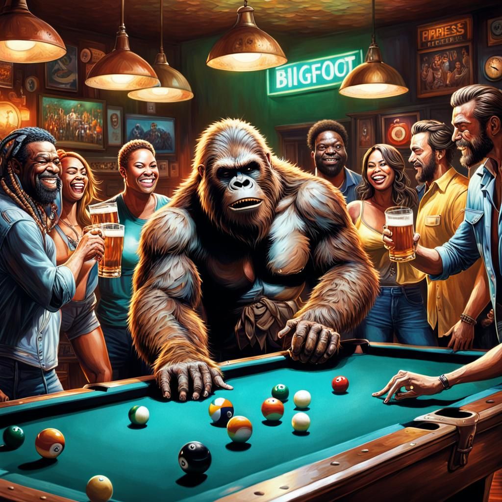 Sasquatch Strikes Again: Pool Hall Antics