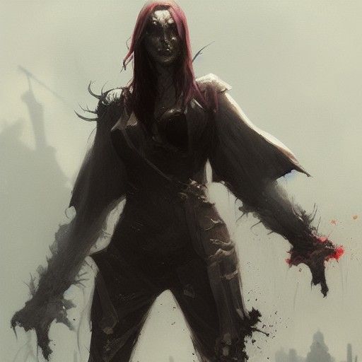 Sinister Character Illustration in Dark Fantasy Style