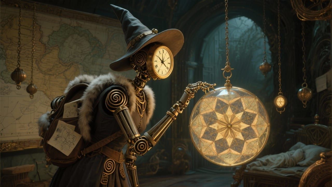 Mechanical Chronetta in Time Chamber with Floating Kaleidosc...