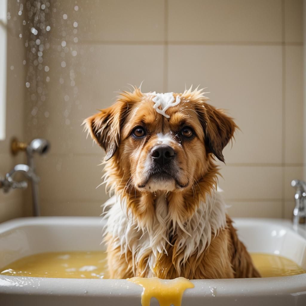 Scowling Pet Portrait in Bath with Bokeh