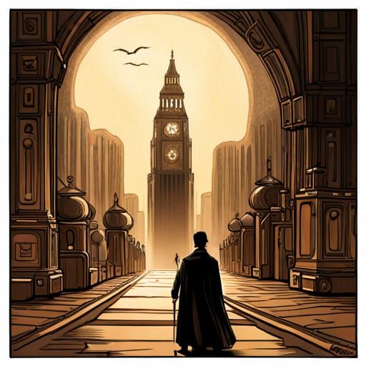 Hellish Politician Sandwich: Acrylic Art in Anime Style