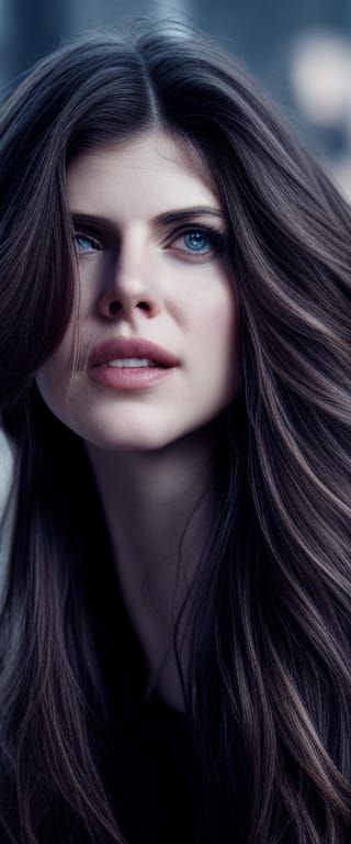 Alexandra Daddario Hyperrealistic Cinematic Portrait