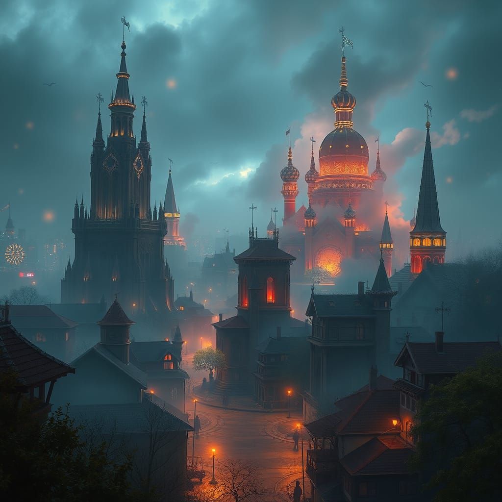 Surreal Mostoles Cityscape Unveils Hidden Mysteries