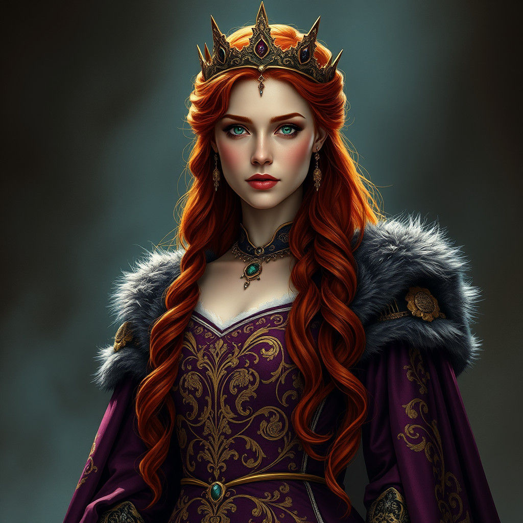 Medieval Queen in Game of Thrones Style