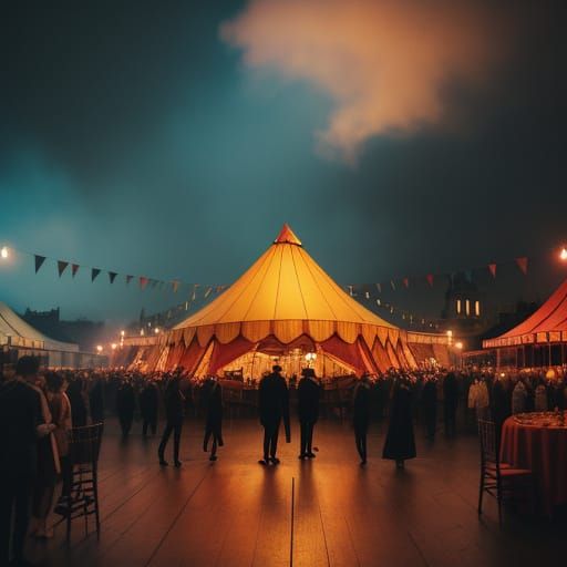 Vintage Circus in Golden Light