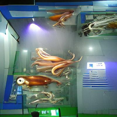 Aquarium of Squid: A Mesmerizing Display