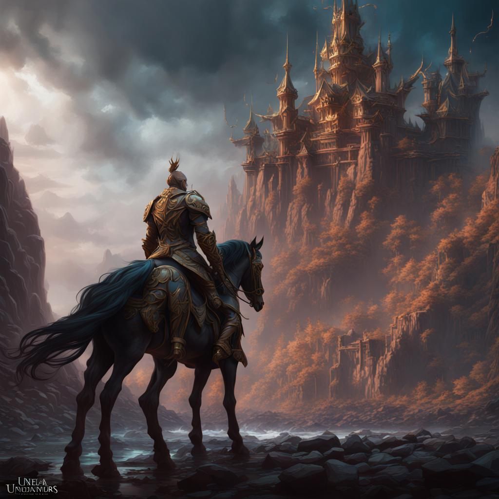 Fantastical Prince of Enders in Detailed Matte Painting
