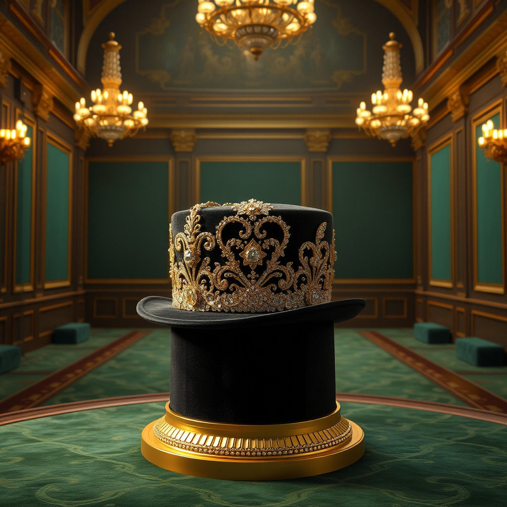 Opulent Diamond Bowler Hat in Gallery