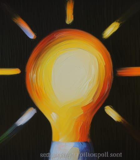 Colorful Expressionist Oil Painting with Impasto Texture