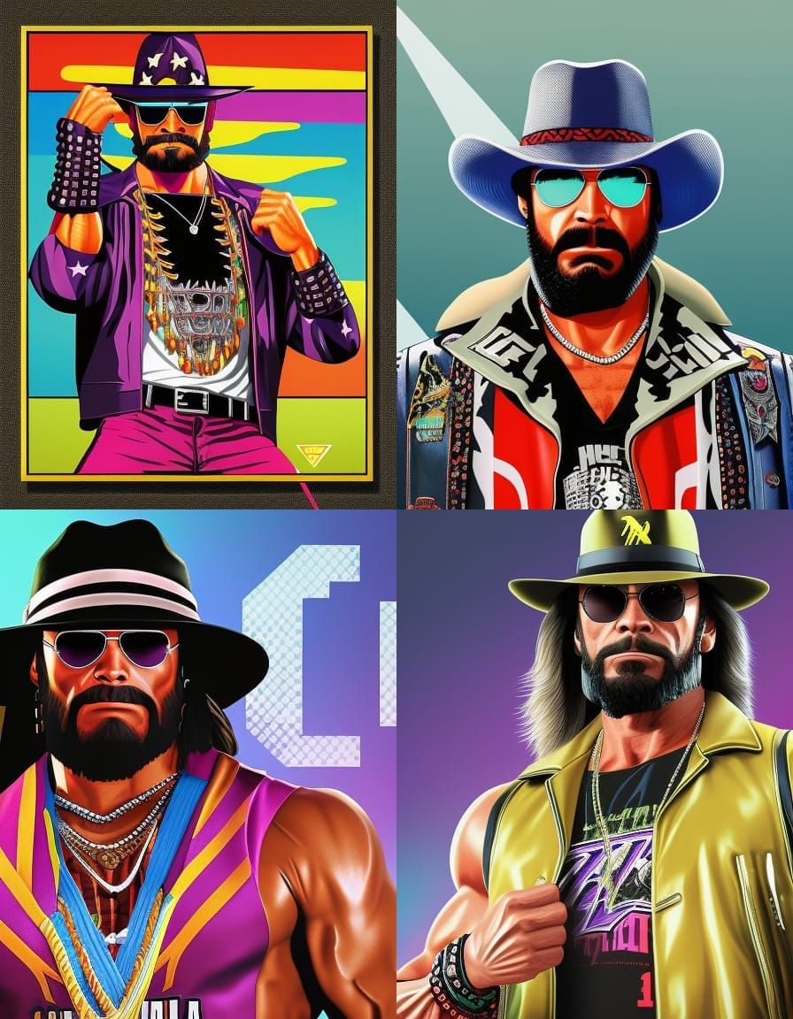 Macho Man Randy Savage in GTA Pop Art