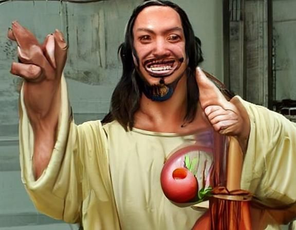 Jesus Christ Devil Fruit in One Piece Anime Style