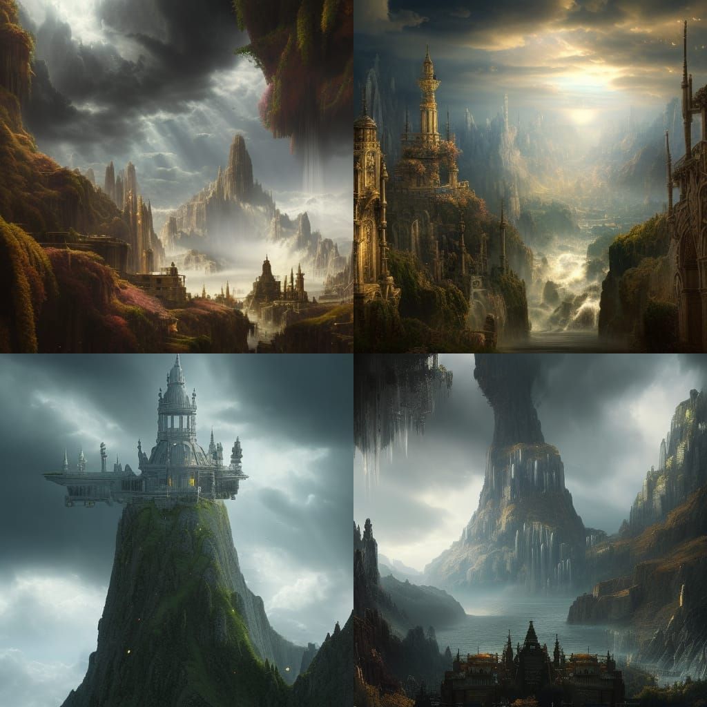 Epic Cinematic Digital Painting of Heaven