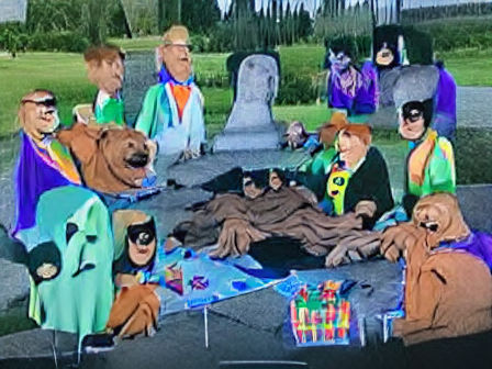 Scooby Doo Picnic on a Batman Corpse