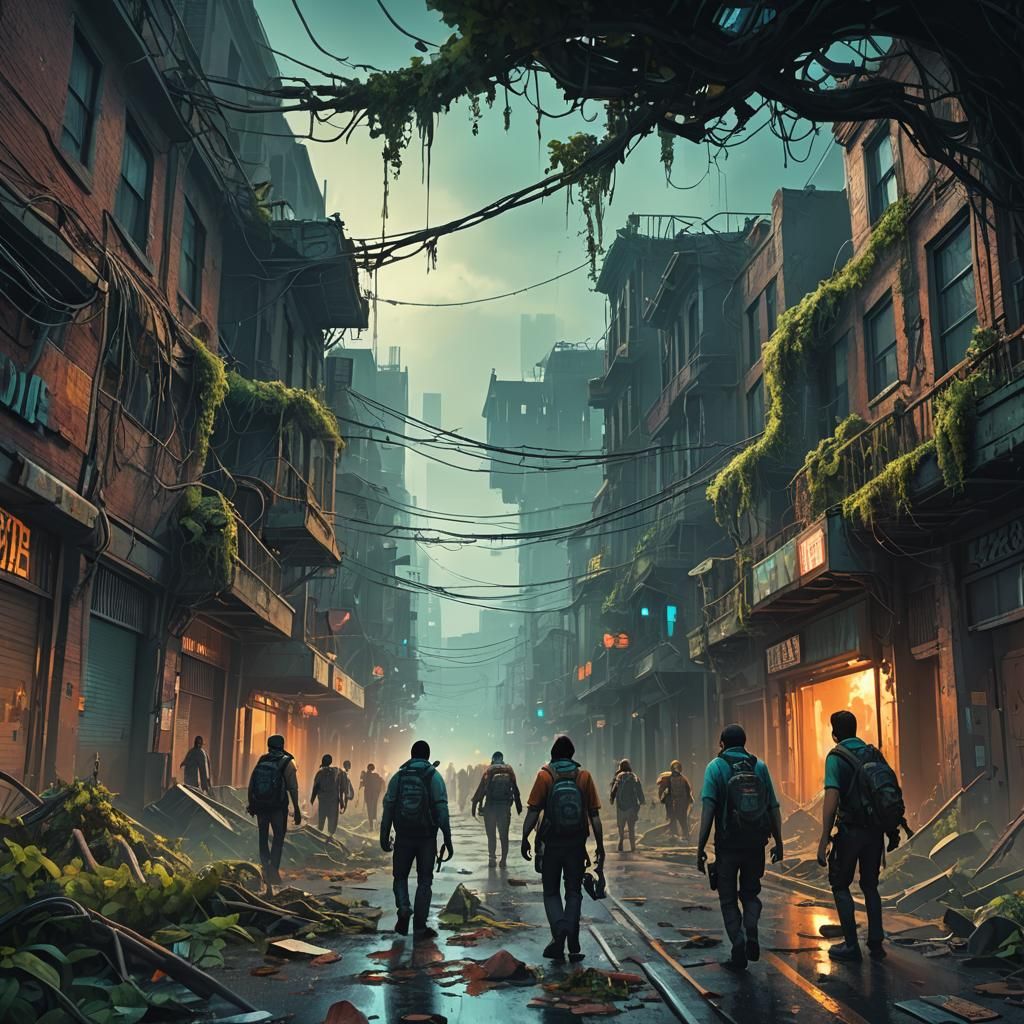 Eerie Zombie Apocalypse Concept Art in Unreal Engine