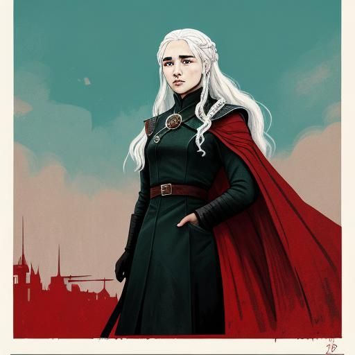 Game of Thrones Girl in USSR Agitation Style