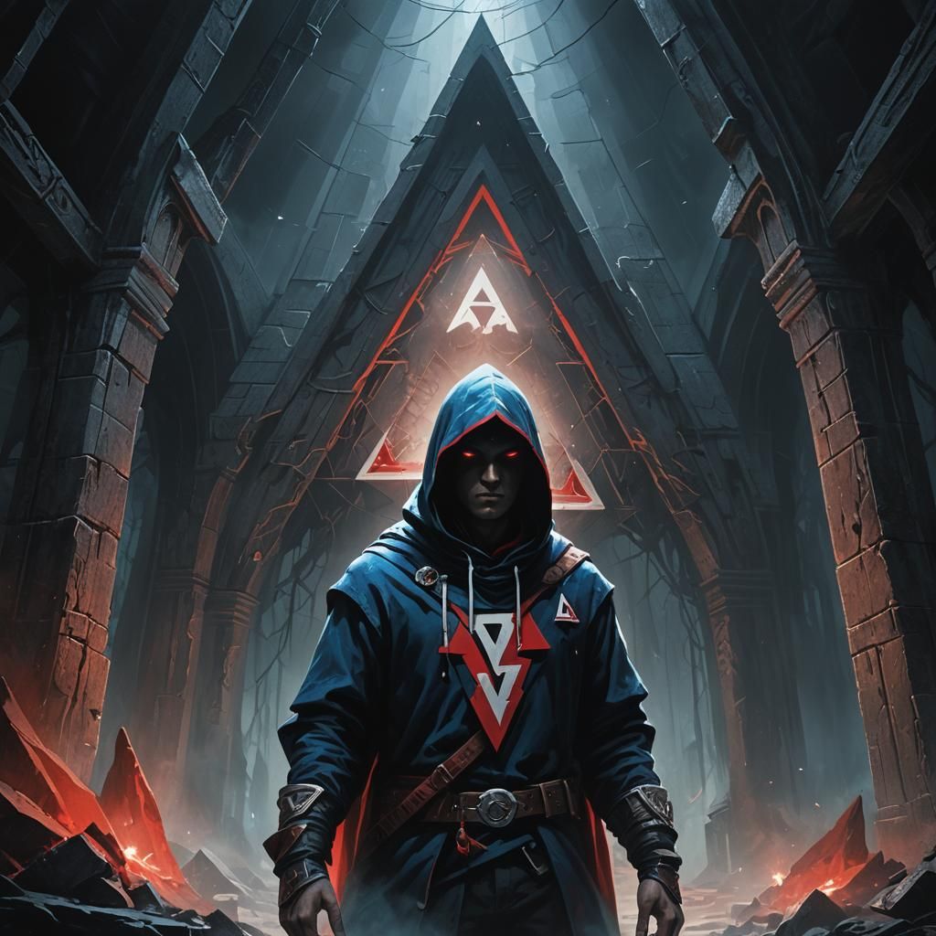 Mystical Hooded Figure in Dark Fantasy Art