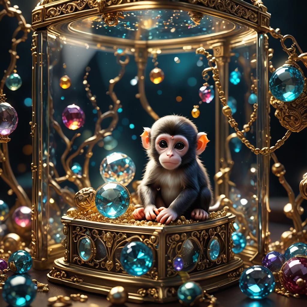 Baby monkey soon to reunite with mama and siblings