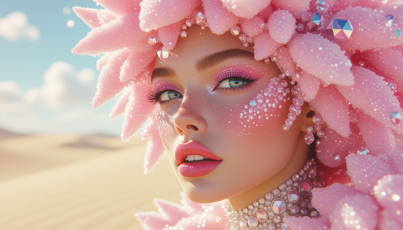 Sugar Sandstorm: Extraterrestrial Nymph Portrait