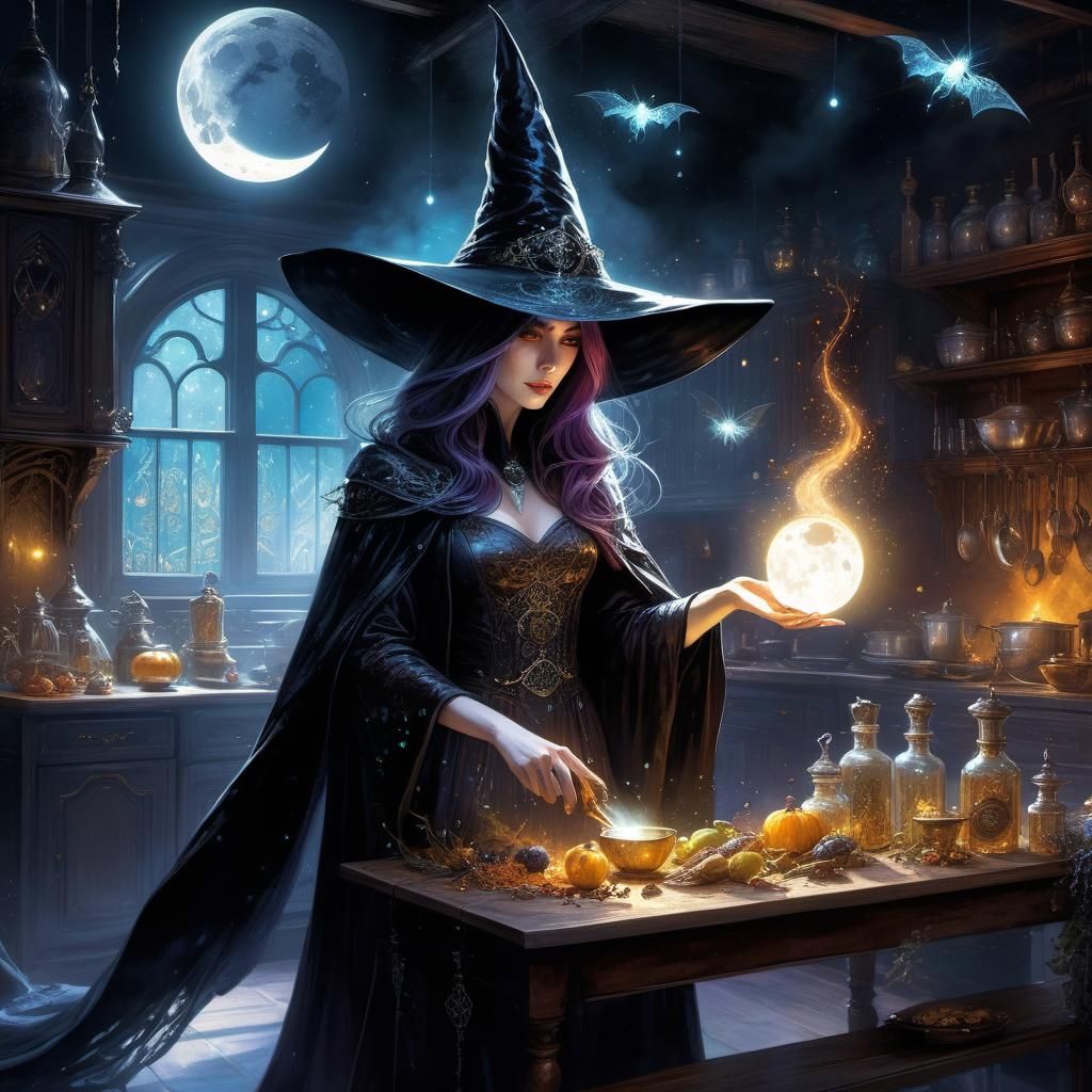 Sinister Spy Witch Brews Poison in Royal Kitchen