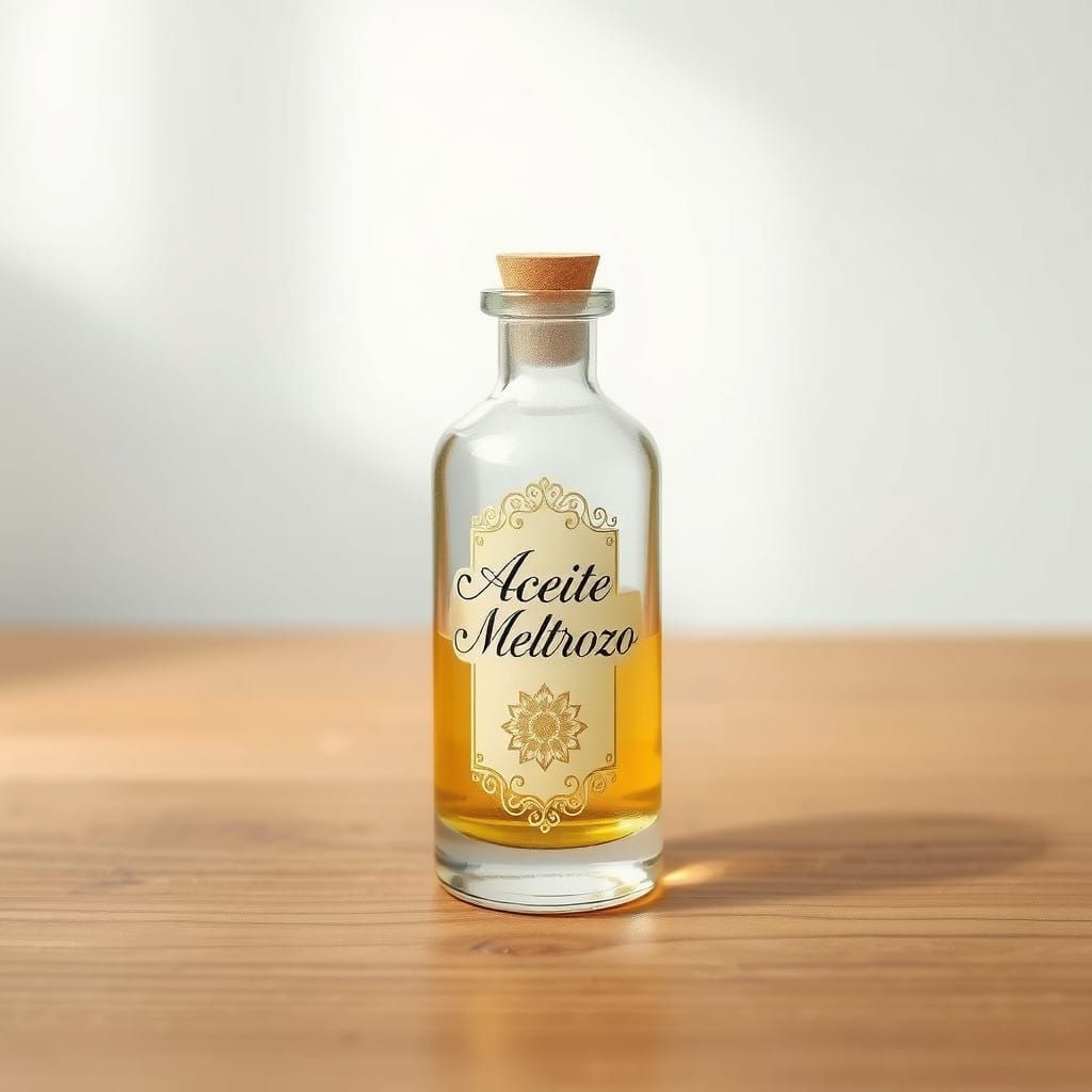 Ornate DoTerra Oil Bottle Botanical Illustration