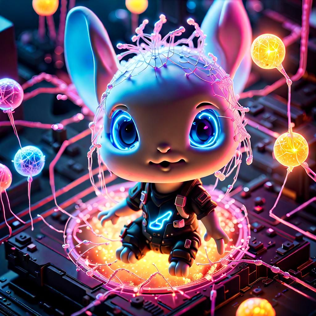 Anime portrait. Energizer bunny