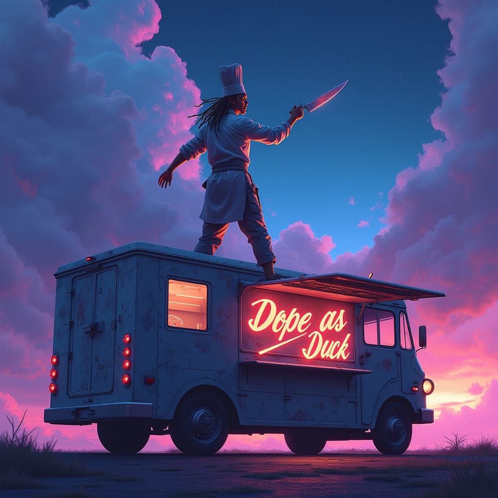 Heroic Chef Warrior Stands Above the Cosmos in Dope as Duck ...