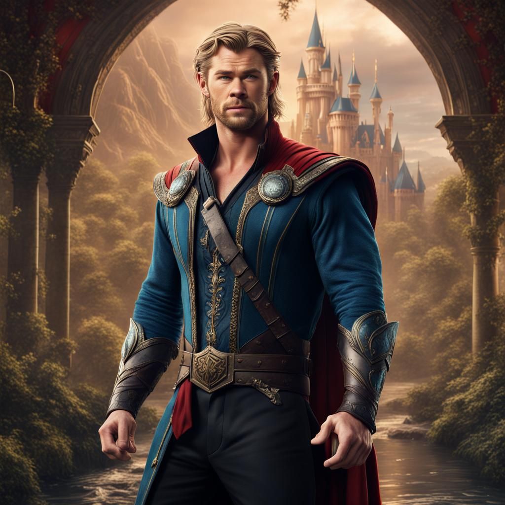 Chris Hemsworth as a Disney Prince