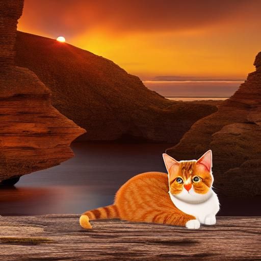 3D Wooden Cat Puzzle in Octane Render