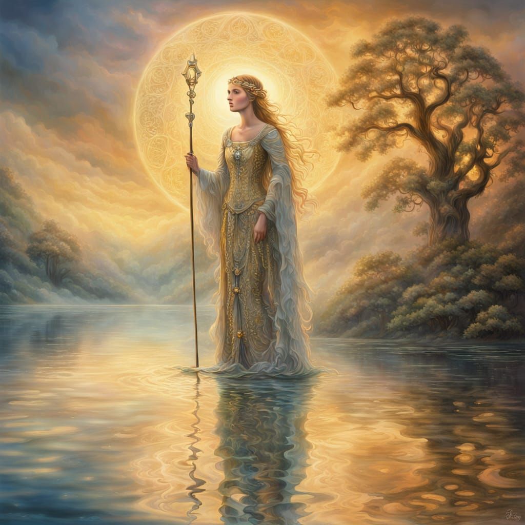 Lady of the Lake in Ethereal Light