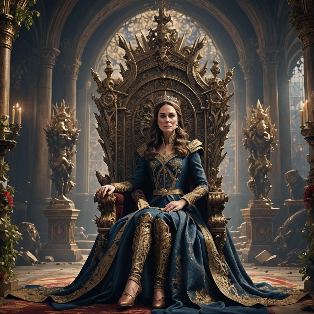 Kate Middleton as Queen: Fantasy Concept Art
