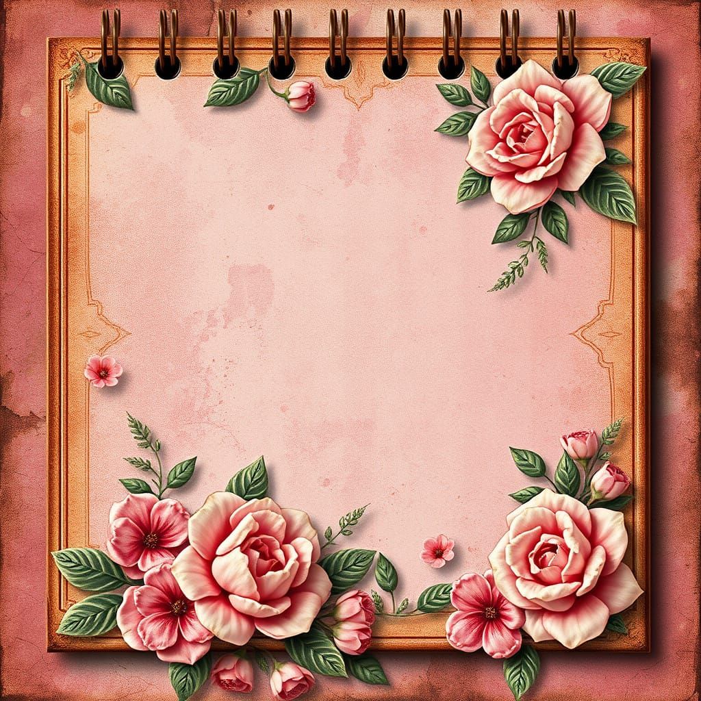 Surreal Floral Fantasy in Vintage Style