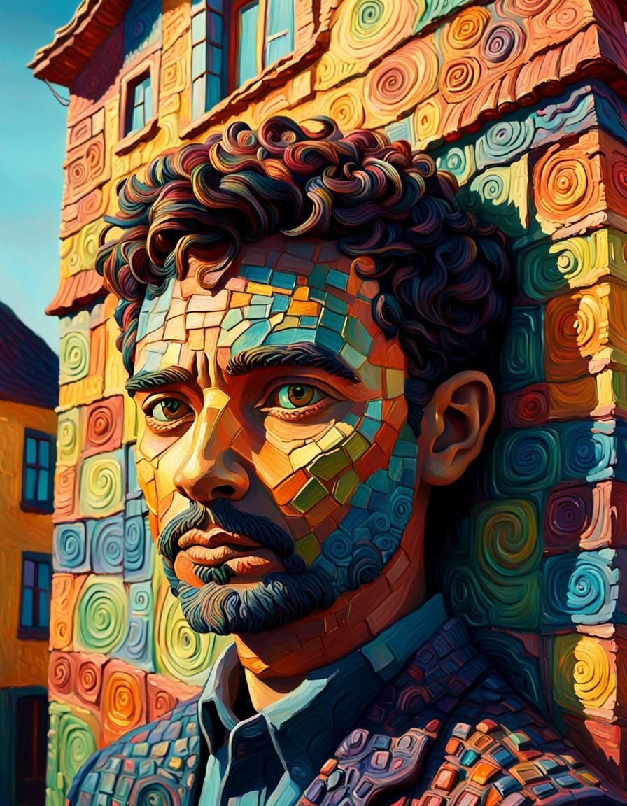 Vibrant Crust House in Neo-Impressionist Style