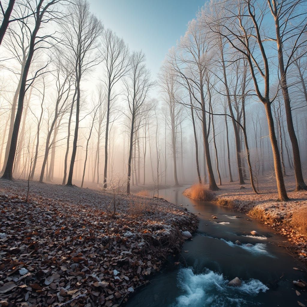 Winter Wonderland in Ethereal Light