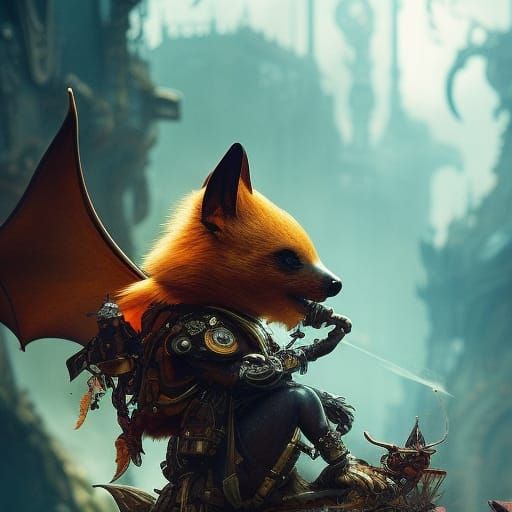 steampunky bat dude